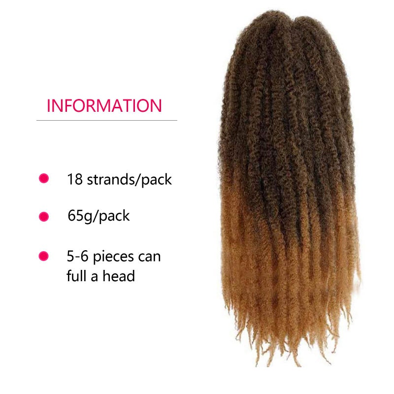 ROKTRESS Marley Twist Braiding Hair â€“ Cuban Twist Hair Extensions, Soft & Natural Marley Hair for Marley Twist StylesFor Faux Locs, Spring Twist Hair, Butterfly Locs(18inch, T27) - Image 3